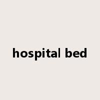 hospital bed是什么意思