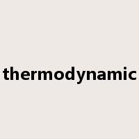 thermodynamic是什么意思