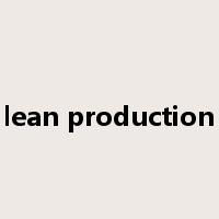 lean production是什么意思