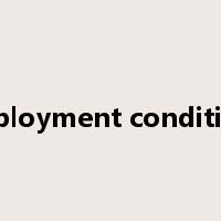 employment conditions是什么意思