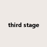 third stage是什么意思