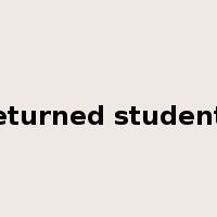 returned students是什么意思