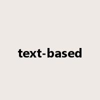 text-based是什么意思