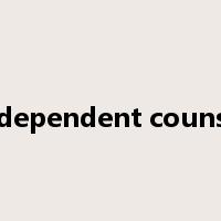 independent counsel是什么意思