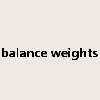balance weights是什么意思