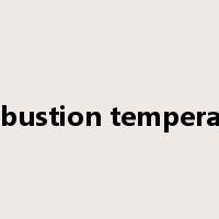 combustion temperature是什么意思