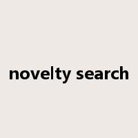 novelty search是什么意思