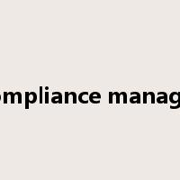 compliance manager是什么意思