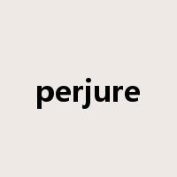 perjure是什么意思