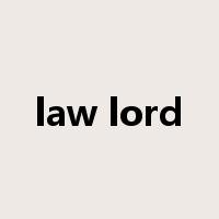 law lord是什么意思