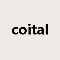 coital是什么意思
