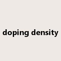 doping density是什么意思