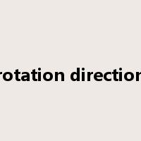 rotation direction是什么意思