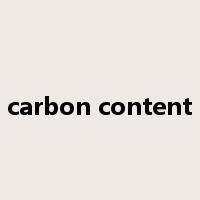 carbon content是什么意思