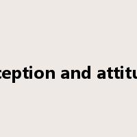 Perception and attitudes是什么意思