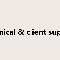 technical & client support是什么意思