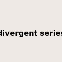 divergent series是什么意思