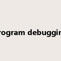 program debugging是什么意思