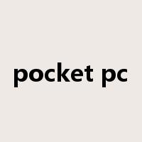 pocket pc是什么意思