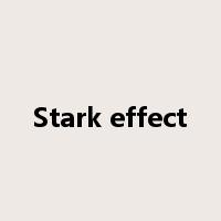 Stark effect是什么意思