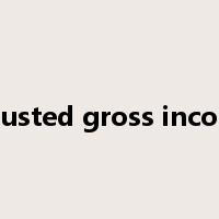 adjusted gross income是什么意思