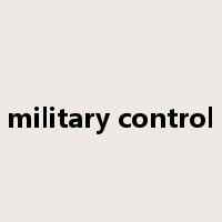 military control是什么意思