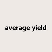 average yield是什么意思