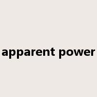 apparent power是什么意思