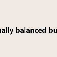 annually balanced budget是什么意思