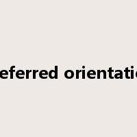 preferred orientation是什么意思