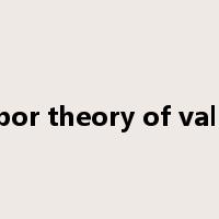 labor theory of value是什么意思