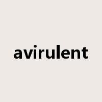 avirulent是什么意思