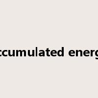 accumulated energy是什么意思