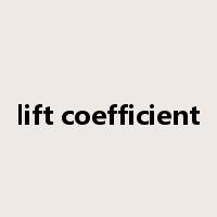 lift coefficient是什么意思