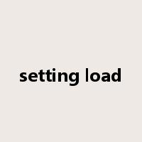 setting load是什么意思