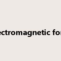 electromagnetic force是什么意思