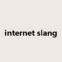 internet slang是什么意思