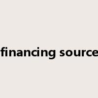 financing source是什么意思