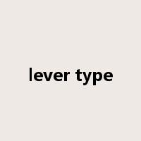 lever type是什么意思