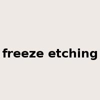 freeze etching是什么意思