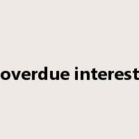 overdue interest是什么意思