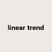 linear trend是什么意思