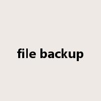 file backup是什么意思