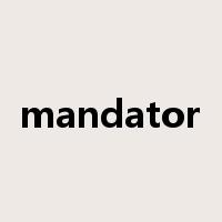 mandator是什么意思