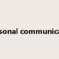 personal communicator是什么意思