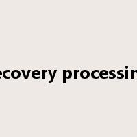 recovery processing是什么意思