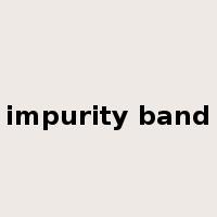 impurity band是什么意思