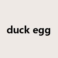 duck egg是什么意思