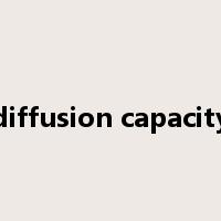 diffusion capacity是什么意思