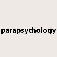 parapsychology是什么意思